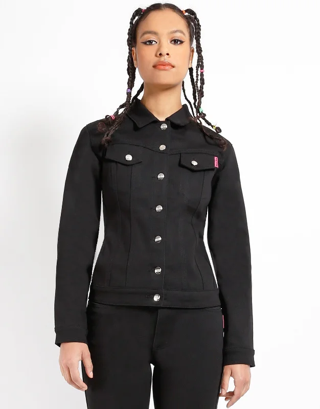 TRASH & VAUDEVILLE DREAM JEAN JACKET Ribbed Jacket Pleated Jacket Ruffled Jacket