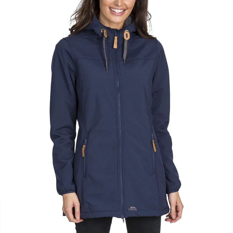 Trespass Womens Kristen Softshell Waterproof Jacket - Navy - S Lace Jacket Ribbed Jacket Sequined Jacket Trespass Womens Kristen Softshell Waterproof Jacket - Navy - S Lace Jacket Ribbed Jacket Sequined Jacket