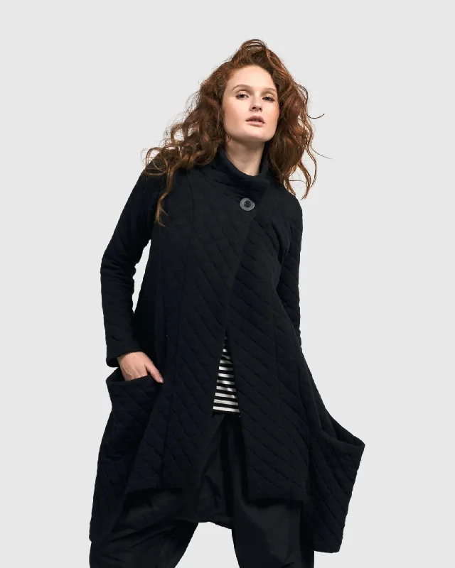 Urban Chamberlain Draped Jacket, Black Chenille Fabric Brocade Fabric Lace Fabric
