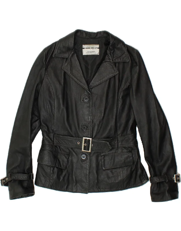 VINTAGE Womens Leather Jacket UK 14 Medium Black Faux Fur Jacket Real Fur Jacket Shearling Jacket VINTAGE Womens Leather Jacket UK 14 Medium Black Faux Fur Jacket Real Fur Jacket Shearling Jacket