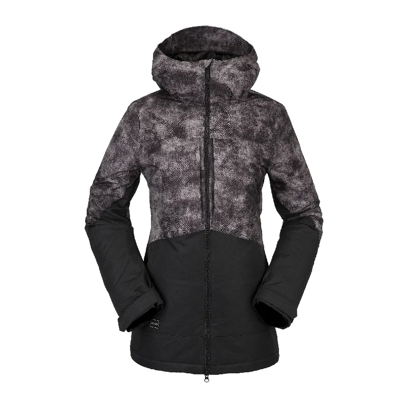 Volcom Strayer Insulated Jacket Zip Front Button Front Snap Front