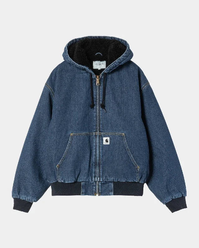Women's OG Active Jacket (Winter) - Denim | Blue (stone washed) Notch Collar Jacket Peter Pan Collar Jacket Cowl Neck Jacket Women's OG Active Jacket (Winter) - Denim | Blue (stone washed) Notch Collar Jacket Peter Pan Collar Jacket Cowl Neck Jacket