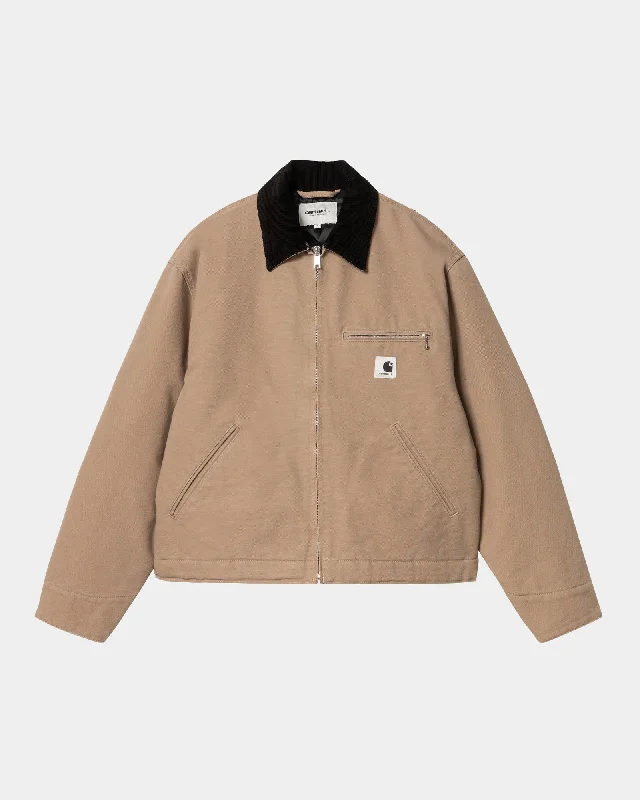 Women's OG Detroit Jacket (Winter) | Peanut / Black Cardigan Sweater Pullover