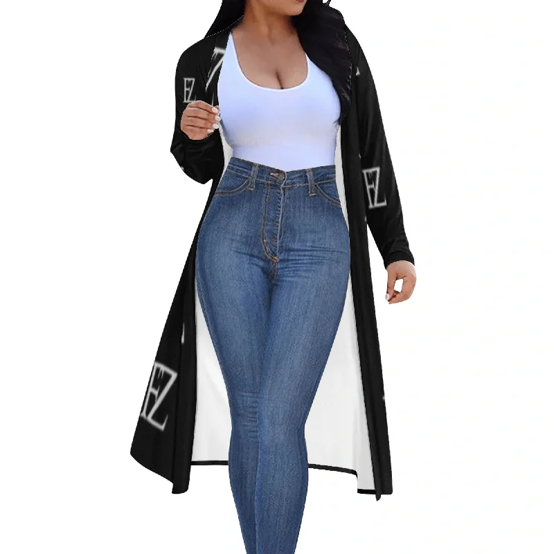 FZ Women's Long Sleeve Jacket Cardigan Cotton Jacket Linen Jacket Terry Jacket