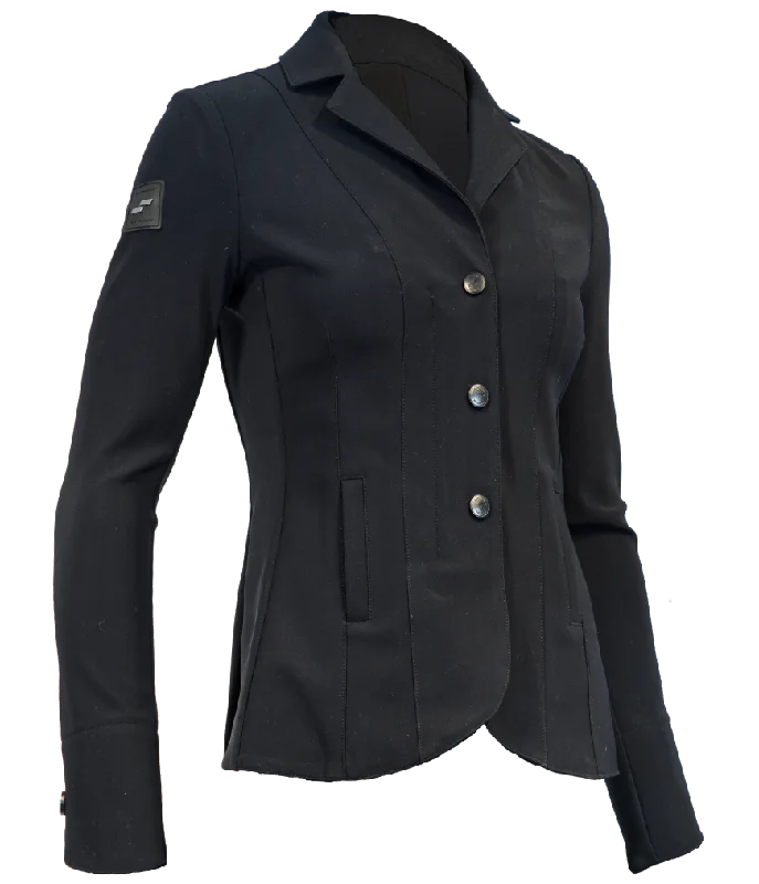 Women's WJX Show Jacket: Black Nylon Jacket Polyester Jacket Spandex Jacket
