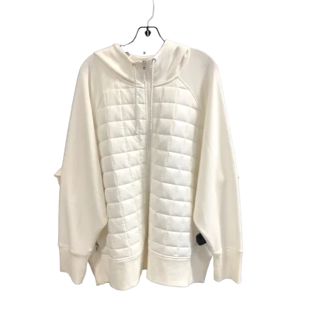 Jacket Fleece By Old Navy In White, Size: 4x Corduroy Jacket Velvet Jacket Brocade Jacket