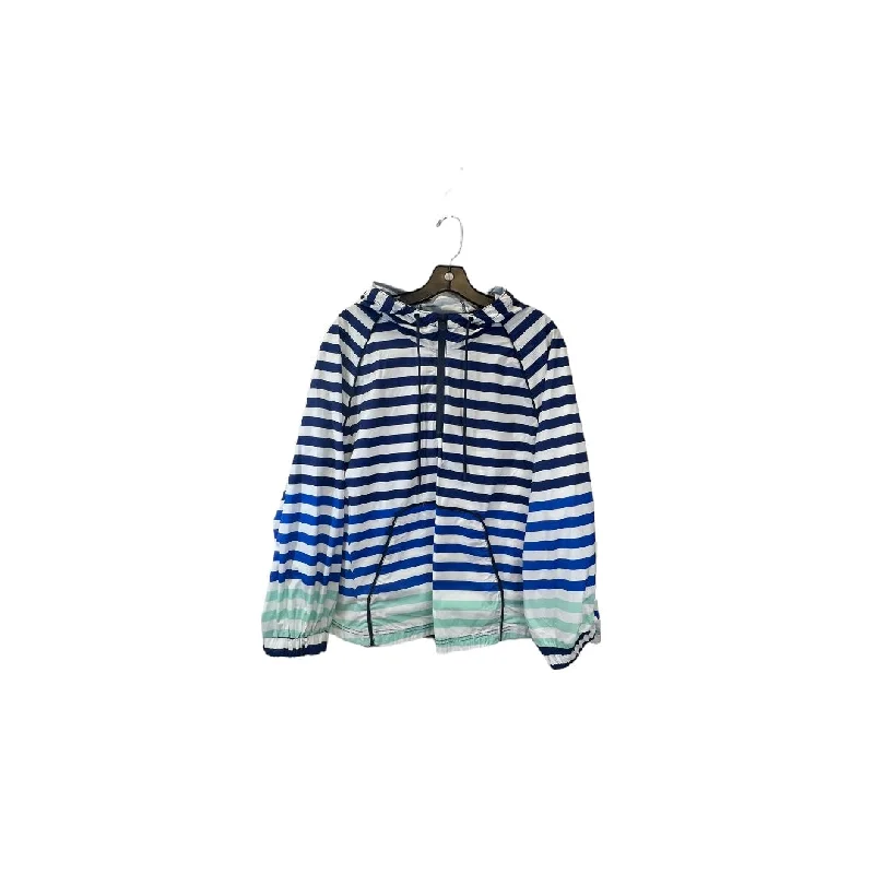 Jacket Windbreaker By Hunter  Size: 2x Striped Jacket Polka Dot Jacket Floral Jacket