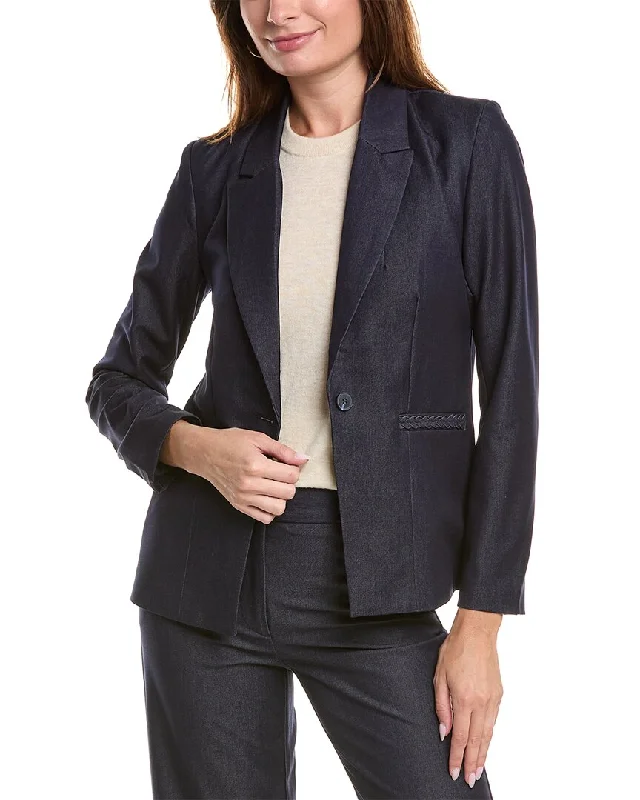 Nanette Nanette Lepore Jacket Notch Collar Jacket Peter Pan Collar Jacket Cowl Neck Jacket