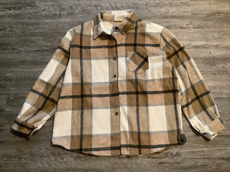 Plaid Pattern Jacket Shirt Adore, Size 2x Wool Jacket Cashmere Jacket Tweed Jacket