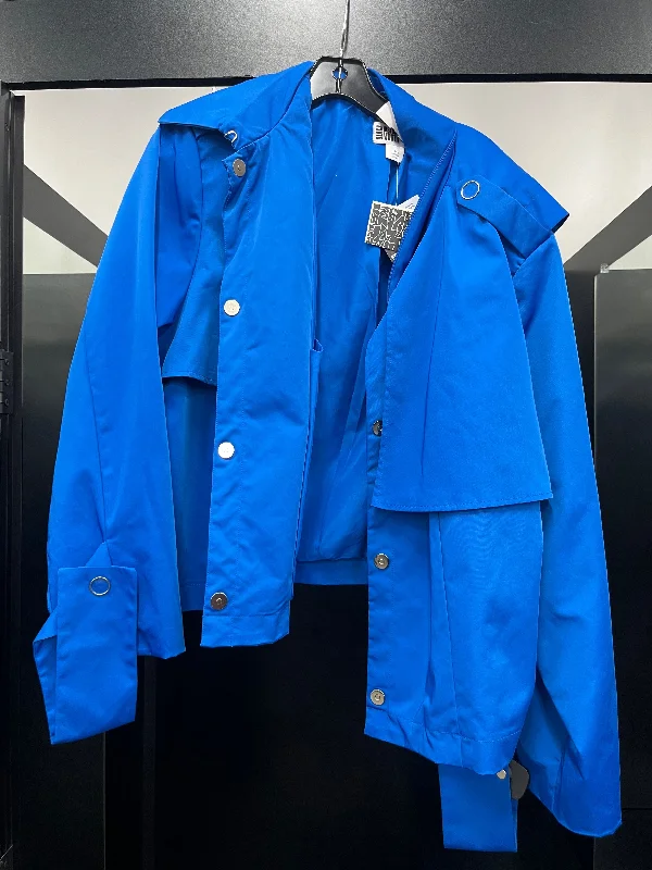 Royal Blue Jacket Moto Cmc, Size 3x Fleece Jacket Down Jacket Parka