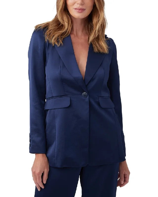 Trina Turk Park Avenue Jacket One-Shoulder Jacket Off-the-Shoulder Jacket Asymmetrical Jacket