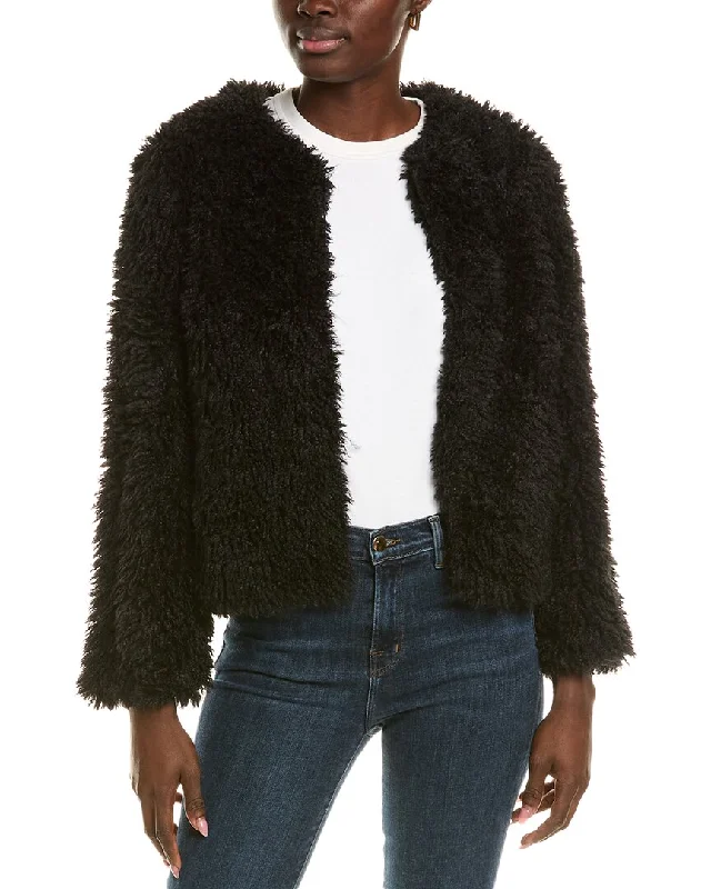 tyler böe Befin Fluffy Jacket Lace Jacket Ribbed Jacket Sequined Jacket