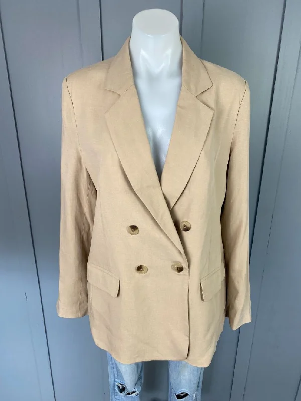 Beige Max Blazer, 12 Women's Professional Jacket