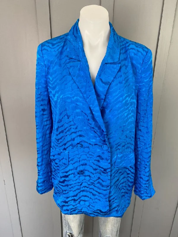 Blue Decjuba Blazer, 8 Women's Boutique Jacket