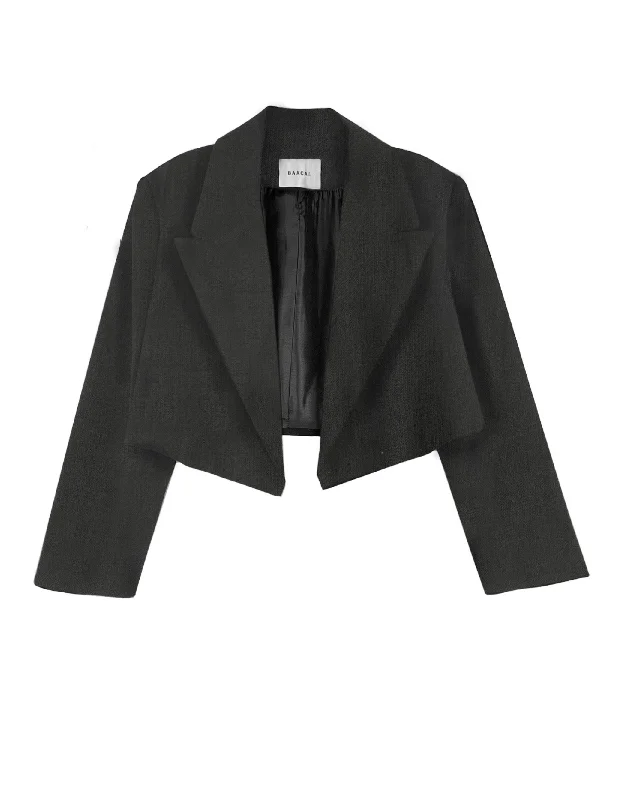 Cropped Blazer - Herringbone Women's Business Blazer