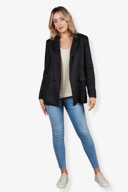 Eb & Ive - Nama Blazer - Ebony Women's Luxury Jacket