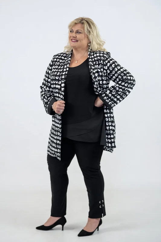 Joseph Ribkoff Graphic Polka Dot Blazer Women's Luxurious Jacket