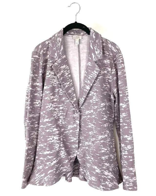 Purple Camo Blazer - Size 6-8 Women's Elegant Blazer