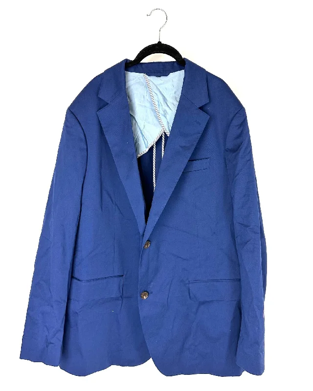 Navy Blue Blazer - Size 2X Women's Unique Blazer