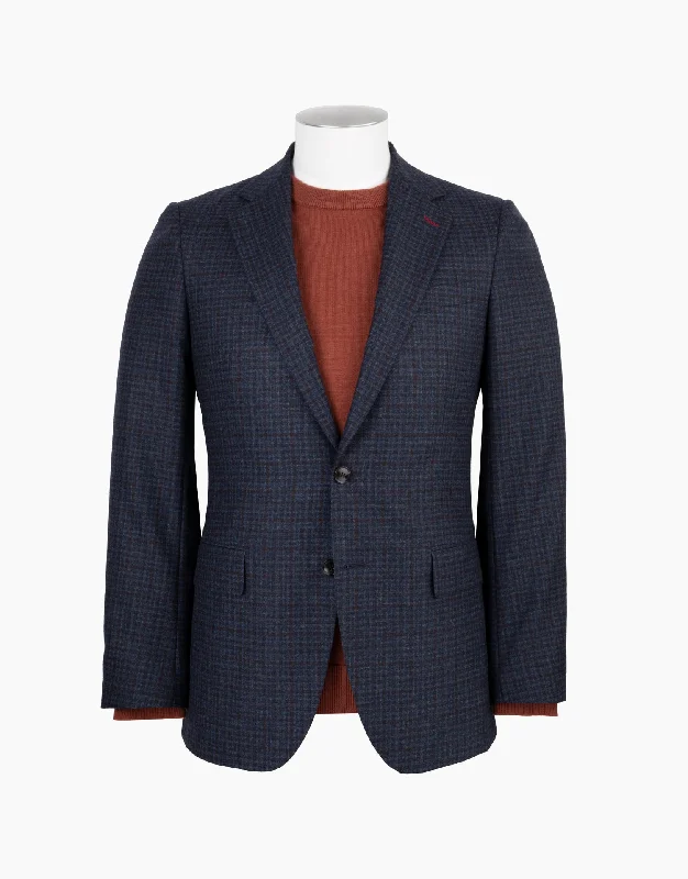 Rembrandt - Hawker Blue/Maroon Check Blazer Women's Daily Blazer