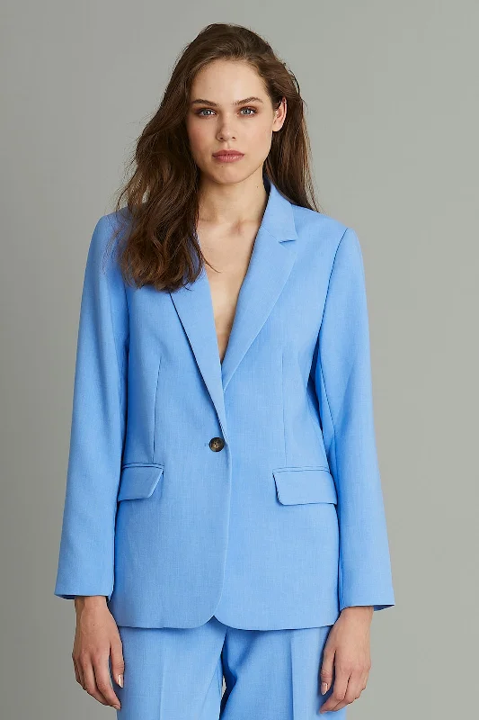 Rue De Femme Safia Blazer in Spring Blue Women's Classic Suit