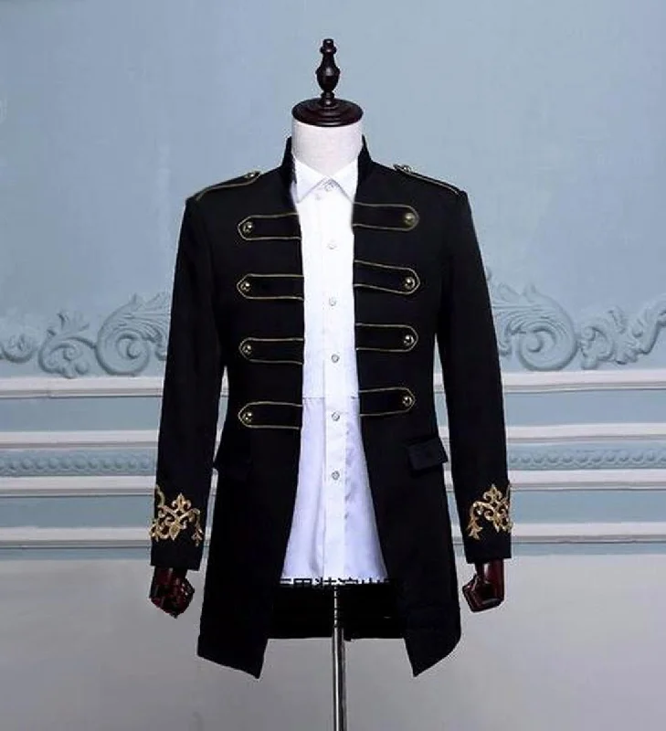 Vintage Elizabethan Inspired Men's Military Blazer Women's Fashion Blazer