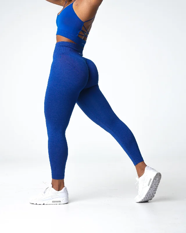 Azure Blue Shape Seamless Leggings Cozy Oversized Leggings