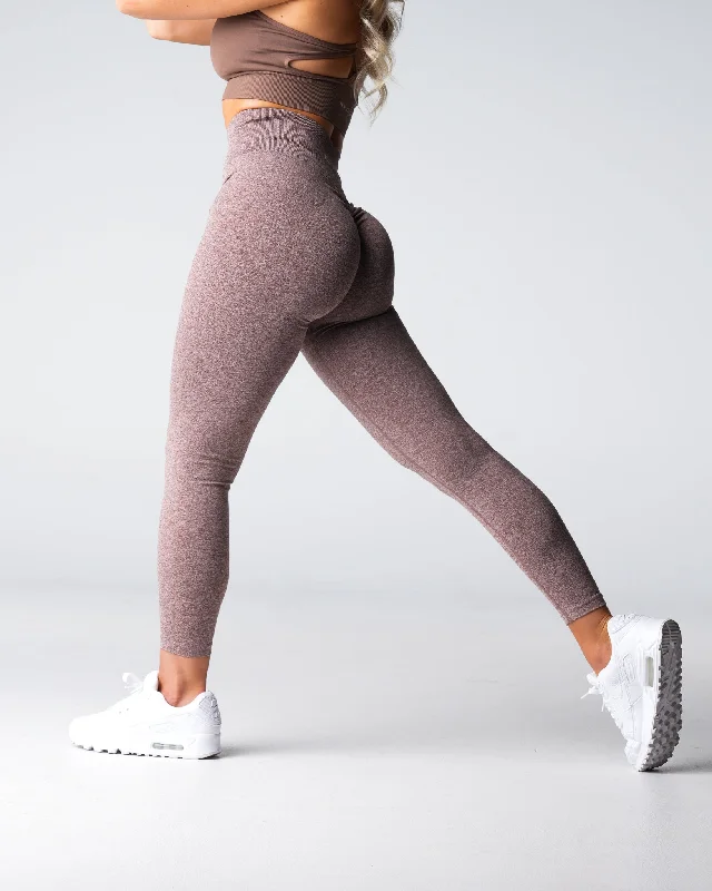 Cocoa Scrunch Seamless Leggings Fashionable Seamless Leggings