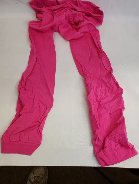 Denifa -- Women's Fashion Layers Leggings -- Bright Pink Fashionable Ribbed Knit Leggings Denifa -- Women's Fashion Layers Leggings -- Bright Pink Fashionable Ribbed Knit Leggings