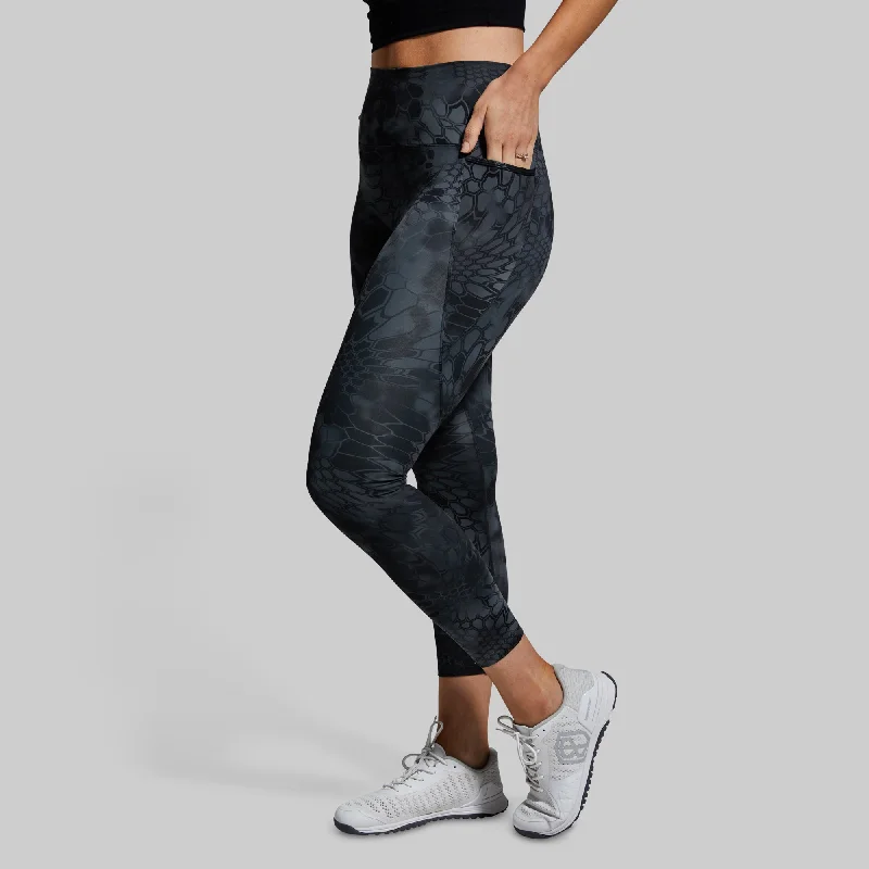 Eccentric Legging (Typhon) Trendy Black Mesh Leggings