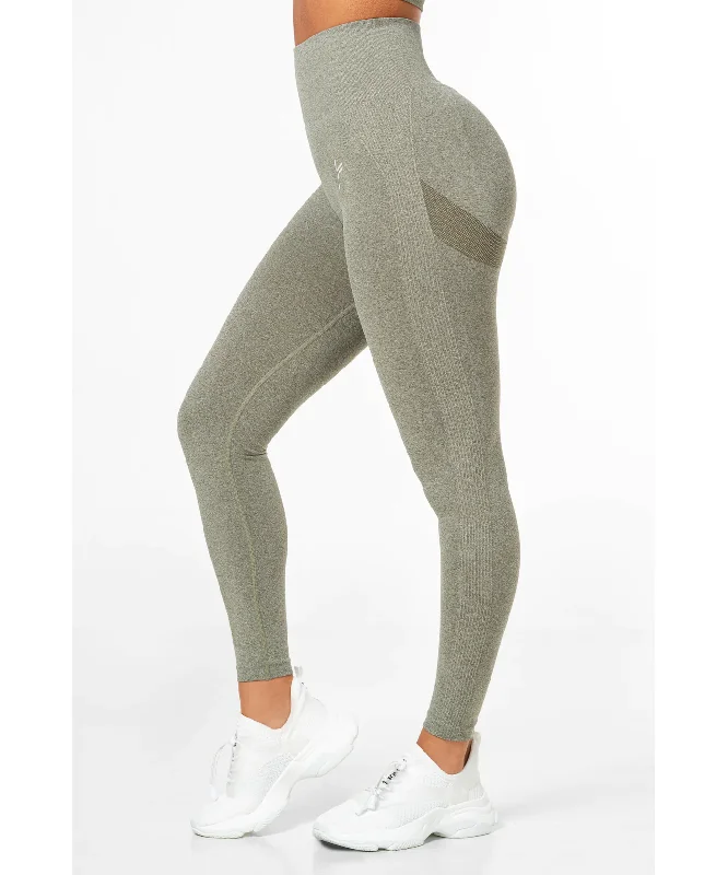Famme Peach Scrunch Seamless Leggings Green Comfortable Bootcut Workout Leggings