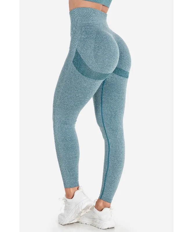 Famme Peach Scrunch Seamless Leggings Light Green Comfortable Tummy Shaping Leggings Famme Peach Scrunch Seamless Leggings Light Green Comfortable Tummy Shaping Leggings