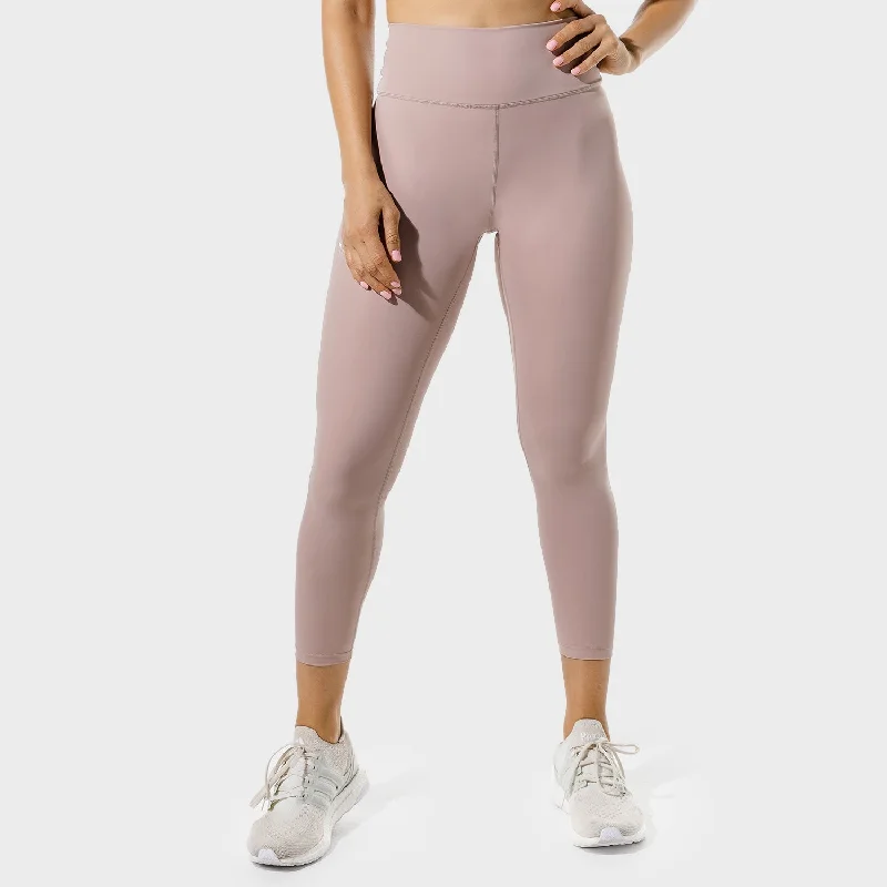 Infinity Cropped 7/8 Leggings - Bark Elegant Textured Leggings