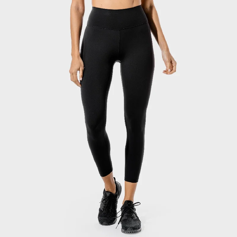 Infinity Cropped 7/8 Leggings - Black Comfortable Full-Body Compression Leggings