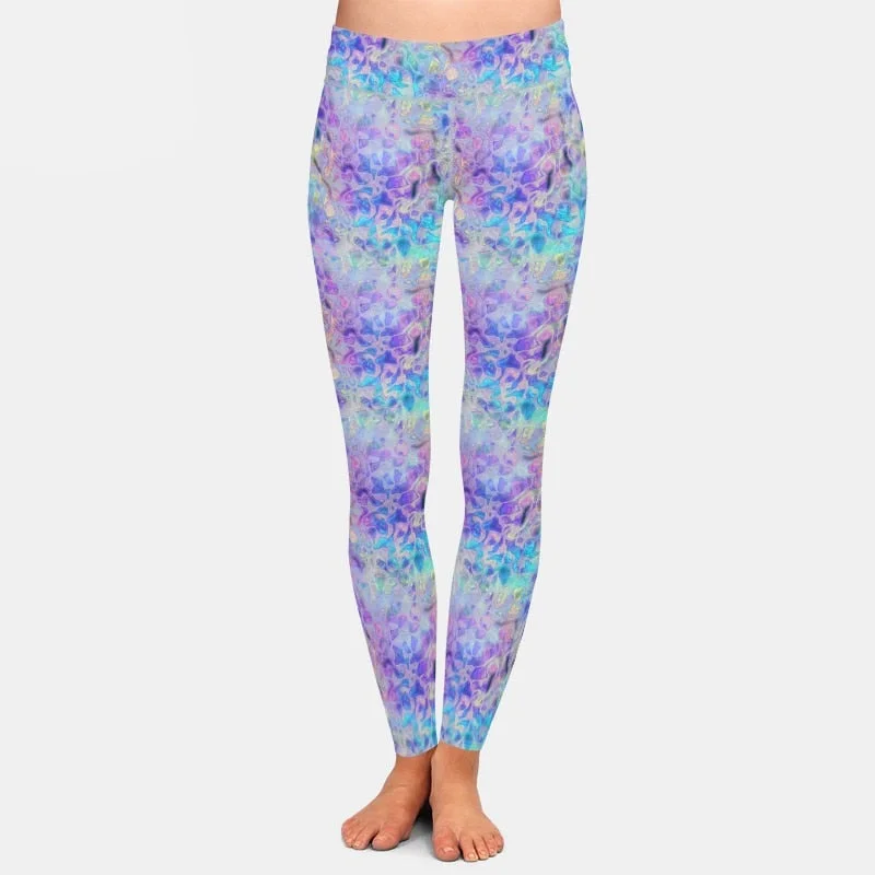 Ladies 3D Fantastic Mermaid Pattern Printed Leggings Comfortable Classic Yoga Leggings Ladies 3D Fantastic Mermaid Pattern Printed Leggings Comfortable Classic Yoga Leggings