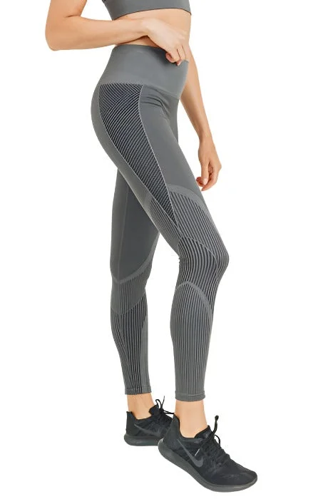 Mono B Mermaid Seamless Leggings APH2778 Chic Printed Yoga Pants