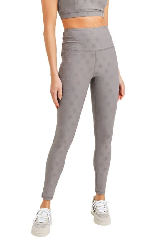 Mono B Textured Star Jacquard Highwaist Leggings Aph8076 Elegant Printed Leggings with Pockets Mono B Textured Star Jacquard Highwaist Leggings Aph8076 Elegant Printed Leggings with Pockets
