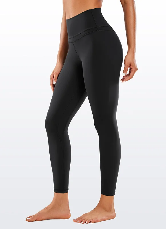 Nakedfeel Leggings 25" - Double Waistseam Classic Solid Color Leggings