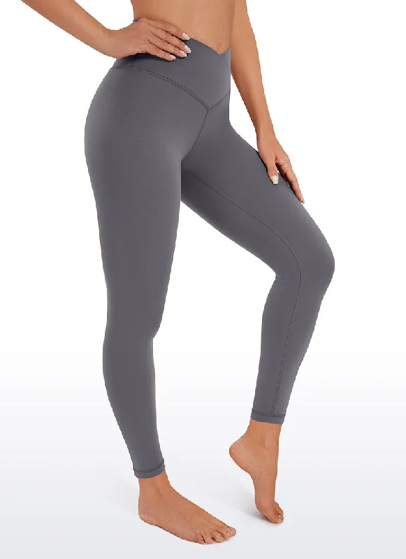 Butterluxe Yoga Leggings 25''- V Cross Waist Fashionable High-Rise Leggings