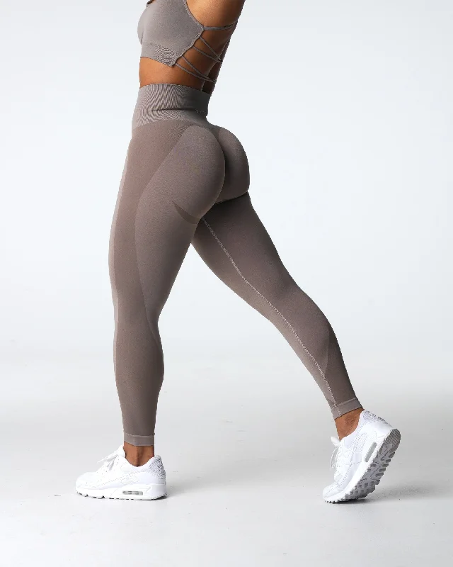Taupe Contour 2.0 Seamless Leggings Trendy High-Compression Leggings