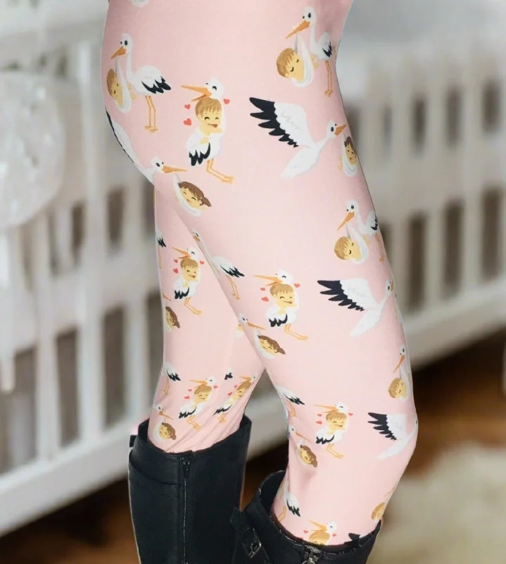 Womens Pink Stork Leggings, Soft Maternity Pants, Sizes OS/TC, Yoga Waist, Pink, Exclusive Leggings Stylish Camo Print Leggings Womens Pink Stork Leggings, Soft Maternity Pants, Sizes OS/TC, Yoga Waist, Pink, Exclusive Leggings Stylish Camo Print Leggings