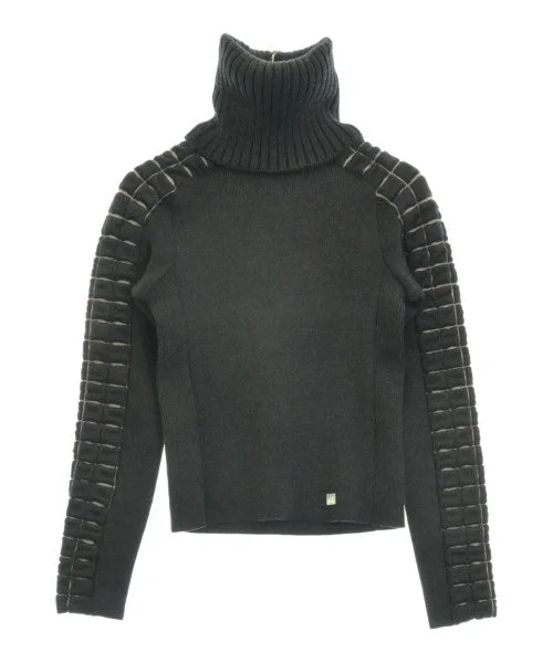 CHANEL Sweaters Mesh Blend Leather Blend Suede Blend