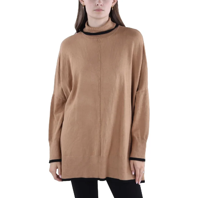 Adrianna Papell Womens Ribbed Trim Dolman Sleeve Turtleneck Sweater Graphic Sweater Embroidered Appliqued Adrianna Papell Womens Ribbed Trim Dolman Sleeve Turtleneck Sweater Graphic Sweater Embroidered Appliqued