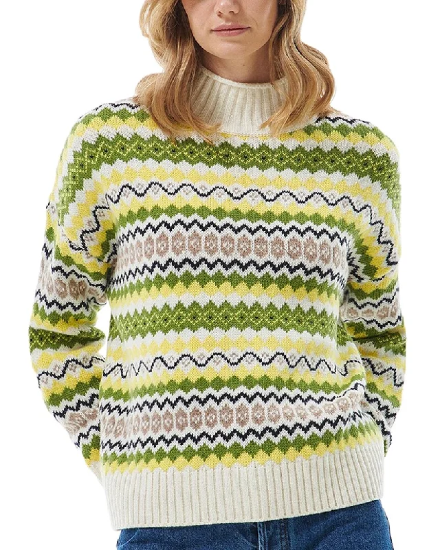 Barbour Wool-Blend Sweater Nylon Fabric Polyester Fabric Spandex Fabric