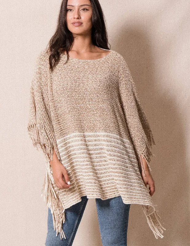 Braelynn Poncho Sweater Hooded Caped Shawl Collar