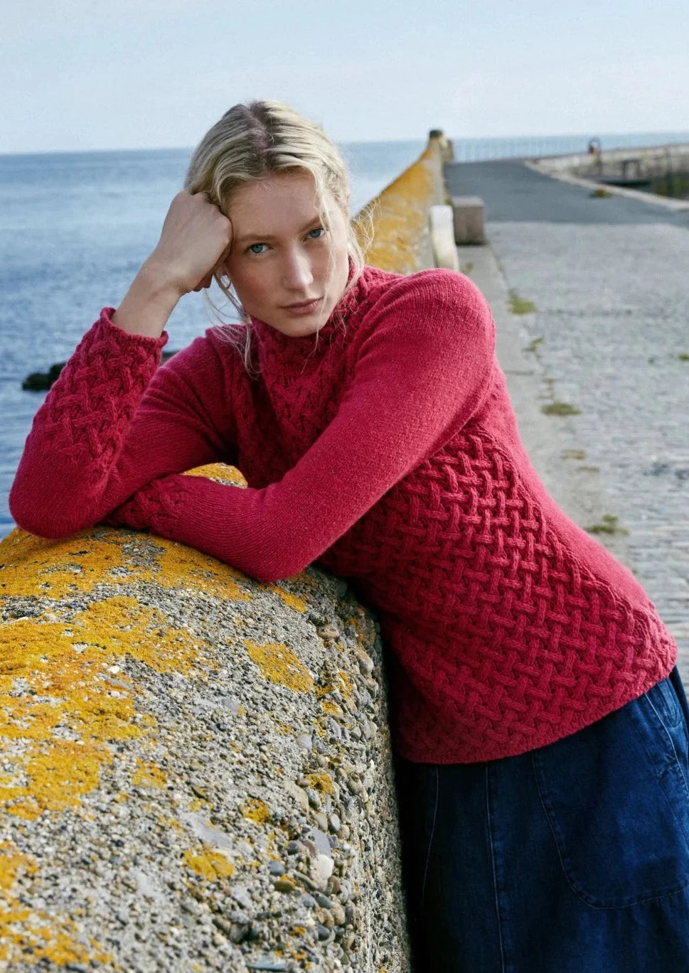 IrelandsEye Women's Trellis Aran Sweater | Bramble Berry Mesh Blend Leather Blend Suede Blend IrelandsEye Women's Trellis Aran Sweater | Bramble Berry Mesh Blend Leather Blend Suede Blend