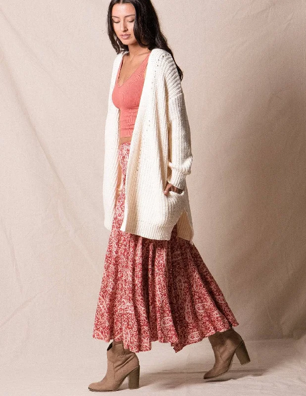 Chesney Sweater Wrap - Cream Modern Contemporary Chic