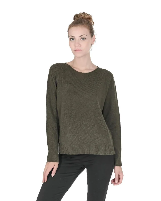Crown of Edinburgh Premium Oversize Cashmere Boatneck Sweater COE008 - M Stretchy Elastic Breathable