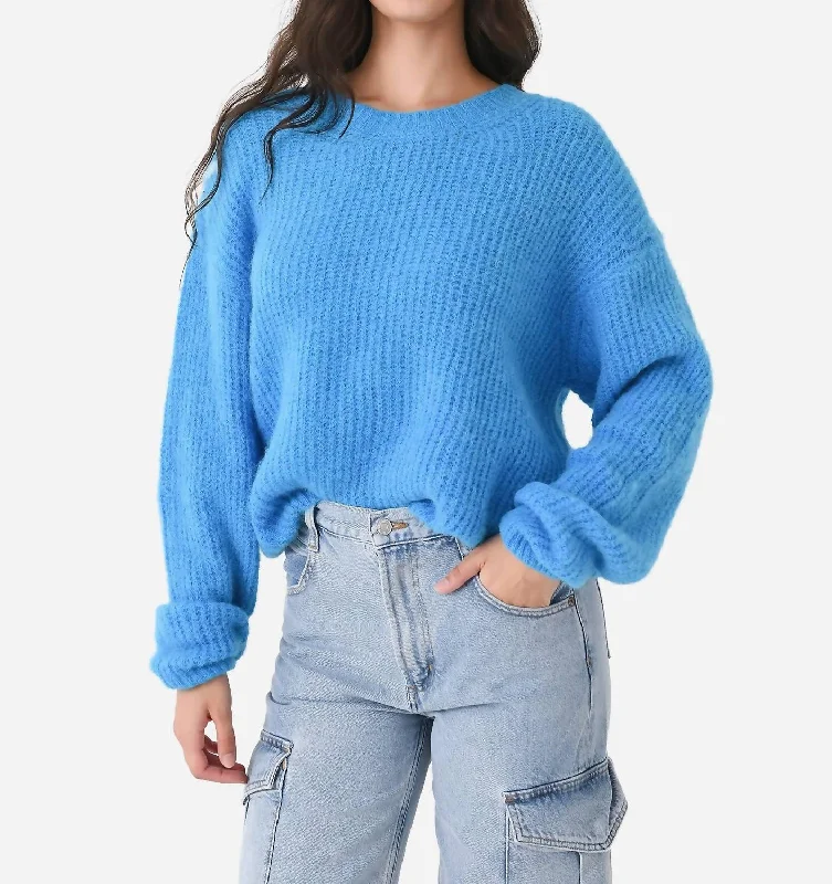 East Sweater In Paradisiaque Chine Wool Sweater Cotton Sweater Cashmere Sweater