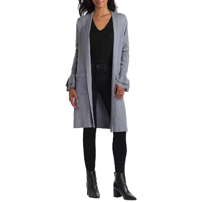 Isaac Mizrahi Womens Open Front Long Duster Sweater Anti-Pilling Anti-Shrink Durable Isaac Mizrahi Womens Open Front Long Duster Sweater Anti-Pilling Anti-Shrink Durable